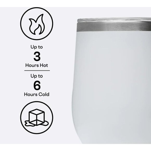 Corkcicle Classic Stemless Insulated Wine Tumber White - Picture 2 of 6